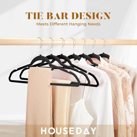 👔 Organise Your Wardrobe with Elegance – 10/20 Premium Velvet Hangers